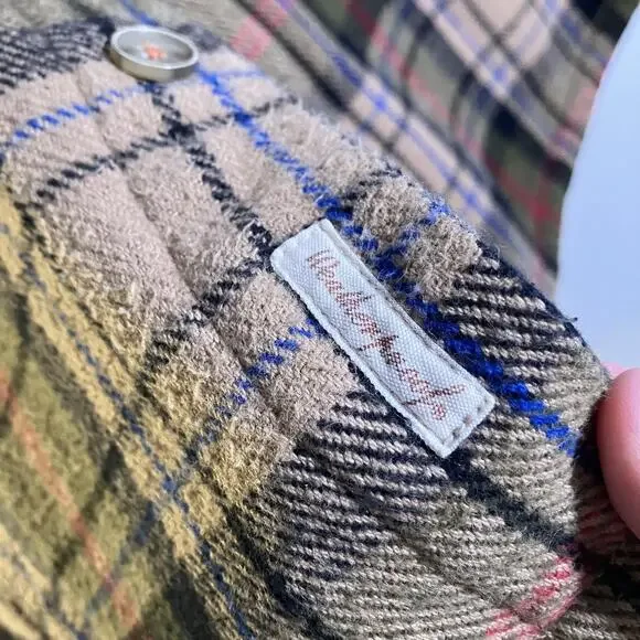 Weatherproof Vintage Shirt Jacket Mens Medium Plaid Flannel Button Up Workwear - Picture 9 of 16